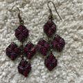 J. Crew Jewelry | J Crew Chandelier Earrings | Color: Purple | Size: Os