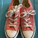 Converse Shoes | Converse All Star Coral Low Top Canvas Sneakers Shoes Size 6 Euc | Color: Orange/Pink | Size: 6