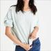 American Eagle Outfitters Tops | American Eagle Distressed Sweatshirt Size Small | Color: Silver | Size: S