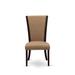 East West Furniture Dinette Set- a Rectangle Dining Table and Light Sable Linen Fabric Parson Chairs, Mahogany (Pieces Option)