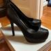 Jessica Simpson Shoes | Jessica Simpson New In Box Rebeca Ditzy Snake Pt Fabric 9m Heels | Color: Black | Size: 9