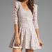 Free People Dresses | Free People Lace Skater Dress In Rose | Color: Pink/Purple | Size: S