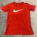 Nike Shirts & Tops | Bright Red Nike Drifit Swish Tee Boys Size 6-7 | Color: Red/White | Size: 6-7