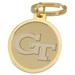 Gold Georgia Tech Yellow Jackets Split-Wire Logo Key Ring