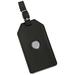 Black NC State Wolfpack Leather Luggage Tag