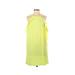 H&M Conscious Cocktail Dress - Shift High Neck Sleeveless: Yellow Print Dresses - Women's Size 2