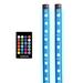 Monster Multicolor Car Interior LED Accent Lights, Customizable Color Strips w/ Included Remote | 1 H x 10 W x 1 D in | Wayfair MLB7-1088-RGB