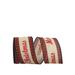 The Holiday Aisle® Ribbon, Polyester in Red/Brown | 2.5 H x 360 W in | Wayfair DA21D747FA45415FB9EDFC65FA432DCE