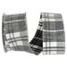 The Holiday Aisle® Plaid Ribbon Fabric in White/Black | 2.5 H x 360 W x 2.5 D in | Wayfair 536EB9FB228F46508950FB65AA50CC91
