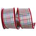 The Holiday Aisle® Plaid Ribbon Fabric in Green/Red | 2.5 H x 360 W x 2.5 D in | Wayfair 7BD6B1A68ABD43A882FF5376A9975262