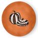 Black/Orange 60 x 60 x 0.13 in Area Rug - The Holiday Aisle® Pumpkin Duo Fall Design Chenille Area Rug CRH1313OR28 Chenille | Wayfair