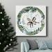 The Holiday Aisle® Coastal Christmas Shell Collection C-Premium Gallery Wrapped Canvas - Ready To Hang Canvas, in Black/Blue/Green | Wayfair