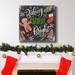 The Holiday Aisle® Baking Spirits Bright I-Premium Gallery Wrapped Canvas - Ready To Hang Canvas, in Black/Blue/Green | 10 H x 10 W in | Wayfair