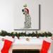 The Holiday Aisle® Christmas Des - Dalmatian Mistletoe-Premium Gallery Wrapped Canvas - Ready To Hang Canvas, in Black/Blue/Green | Wayfair