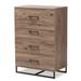 Daxton Modern and Contemporary 4-Drawer Storage Rustic Wood Chest