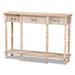 Hallan Classic and Traditional French Provincial 3-Drawer Console Table