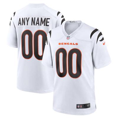 Cincinnati Bengals Nike Game Auswärtstrikot - Weiß - Personalisiert - Herren Image