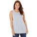 Plus Size Women's Cashmiracle™ Shell by Catherines in Heather Grey (Size 4X)