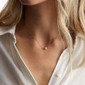 Free People Jewelry | Dainty Pearl Necklace | Color: Gold | Size: Os