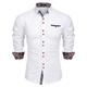 COOFANDY Mens Casual Paisley Shirt Slim Fit Dress Shirt Long-Sleeve Party Shirt White