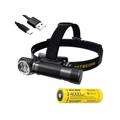 Nitecore HC35 CREE XP-G3 S3 LEDs USB Rechargeable Headlamp 21700 White 2700 Lumens Black 6952506405572