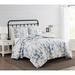 Red Barrel Studio® Kasumi White/ Quilt Set Polyester/Polyfill/Microfiber/Cotton in Blue | Full/Double Quilt + 2 Standard Shams | Wayfair