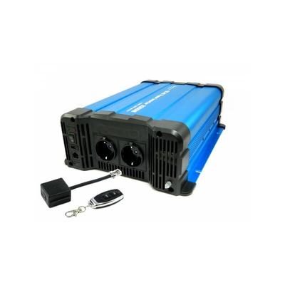 Solartronics - Spannungswandler FS2000DR 24V 2000 Watt reiner Sinus blau Inverter Fernbedienung