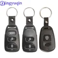 Jingyuqin – coque de clé de voiture pour Hyundai Tucson Accent Santa Fe 1/2/3 boutons de