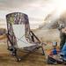 Nice C Folding Camping Chair Metal in Black/White | 28 H x 23 W x 27.2 D in | Wayfair NC-HUNTCH-10WILD