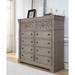 Pulaski Furniture Kingsbury 10 Drawer 64.57" W Double Dresser Wood in Brown/Gray | 60 H x 64.57 W x 20.08 D in | Wayfair P167127