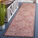 Red/White 26 x 0.2 in Area Rug - Winston Porter Ajna Oriental Red/Ivory Indoor/Outdoor Area Rug | 26 W x 0.2 D in | Wayfair