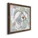 Red Barrel Studio® Contemporary Floral I-Premium Framed Canvas - Ready To Hang Canvas, Solid Wood in Brown/Gray/Indigo | 20 H x 20 W in | Wayfair