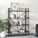 17 Stories Evaleena Shelving Unit Wire/Metal in Black/Brown | 59.25 H x 48 W x 15.75 D in | Wayfair 243D35D58F8C4940B2B984FA7467E910