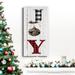 The Holiday Aisle® Checkered Joy Premium Gallery Wrapped Canvas - Ready To Hang Metal in Black/Red | 40 H x 20 W x 1.5 D in | Wayfair