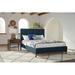 Corrigan Studio® Emberto Bed Wood & /Upholstered/Polyester in Blue/Brown | 48.5 H in | Wayfair A2E91B7696B942F08F0281C686EE2C5F