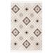 Brown/White 27 x 1 in Indoor Area Rug - Loon Peak® Imraan Geometric Ivory/Brown Area Rug, Polypropylene | 27 W x 1 D in | Wayfair