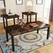 Red Barrel Studio® 3 Piece Coffee Table Set Wood/Metal in Black/Brown | Wayfair 8DECD821B681466DBEF9100ECC0D4B43