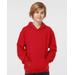 Tultex 320Y Youth Pullover Hood T-Shirt in Red size XS | 80/20 Cotton/Polyester