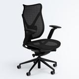 Onda Mid Back All Mesh Ergonomic Office Chair, Black Frame
