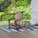 Polytrends Laguna Poly Rocking Adirondack Chair with Side Table