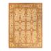 Overton Hand Knotted Wool Vintage Inspired Traditional Mogul Brown Area Rug - 9' 2" x 12' 2"