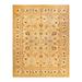 Overton Hand Knotted Wool Vintage Inspired Traditional Mogul Ivory Area Rug - 9' 1" x 11' 9"
