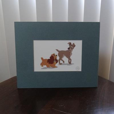 Disney Accents | New Disney Matted Print ~ Lady And The Tramp | Color: Tan/White | Size: 8x10