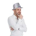 Dress Up America Fedora-Hut Mit Blinkenden LED-Lichtern Für Erwachsene – Blinkende Fedora-Hüte – Hut Für Kostümzubehör, Party – LED-Jazzhut, Cowboyhut