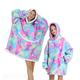 Oversized Sherpa Hoodie Fluffy Fleece Super Soft Warm Comfortable Blanket Sweatshirt Hooded Blanket with Big Front Pocket Family Matching fit for Men, Women, Girls, Boys, Friends