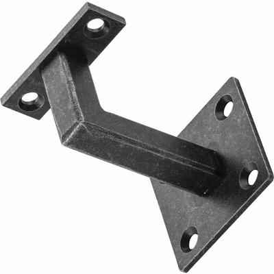 Handlaufträger Vierpunktbefestigung, Wandabstand 78 mm, Stahl schwarz passiviert Image