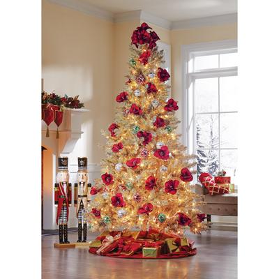 7' Pre-Lit Champagne Tree by BrylaneHome in Champa...