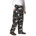 Men's Big & Tall Thermal-Lined Cargo Pants by KingSize in Steel Camo (Size XL)