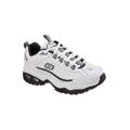 Wide Width Men's Energy - After Burn Sneakers by SKECHERS® by Skechers in White Navy (Size 16 W)