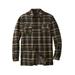 Men's Big & Tall Fleece-Lined Flannel Shirt Jacket by Boulder Creek® in Forest Green Plaid (Size XL)